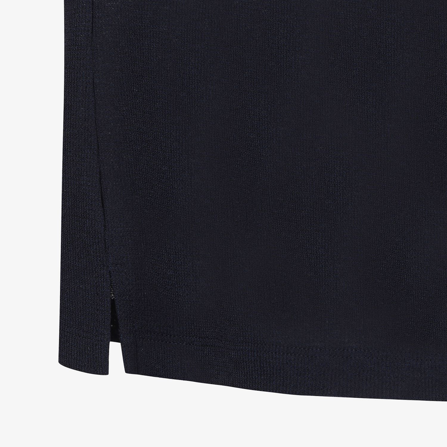 Knit-Like Collared Short-Sleeve T-Shirt_NA