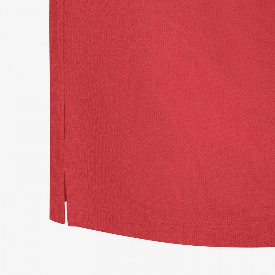 Knit-Like Collared Short-Sleeve T-Shirt_RD