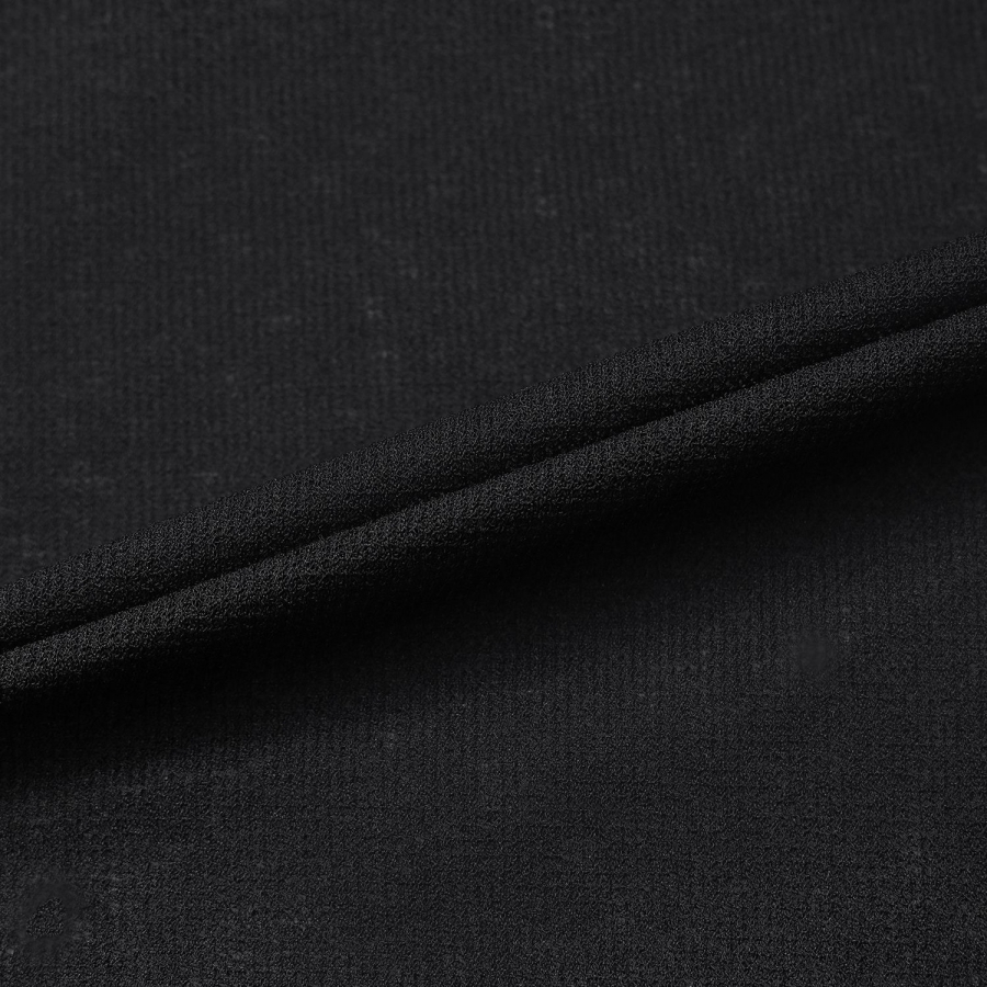 Knit-Like Sleeveless Collar T-Shirt_BK
