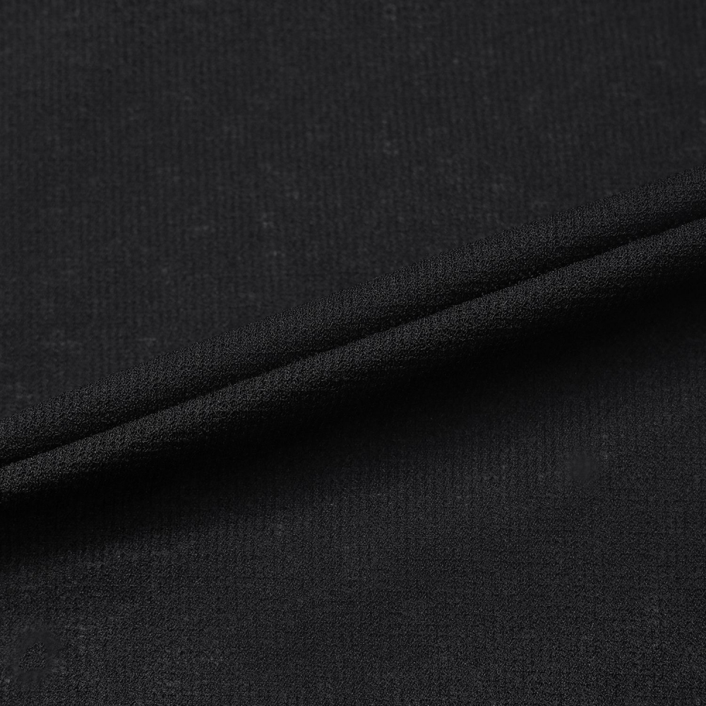 Knit-Like Sleeveless Collar T-Shirt_BK