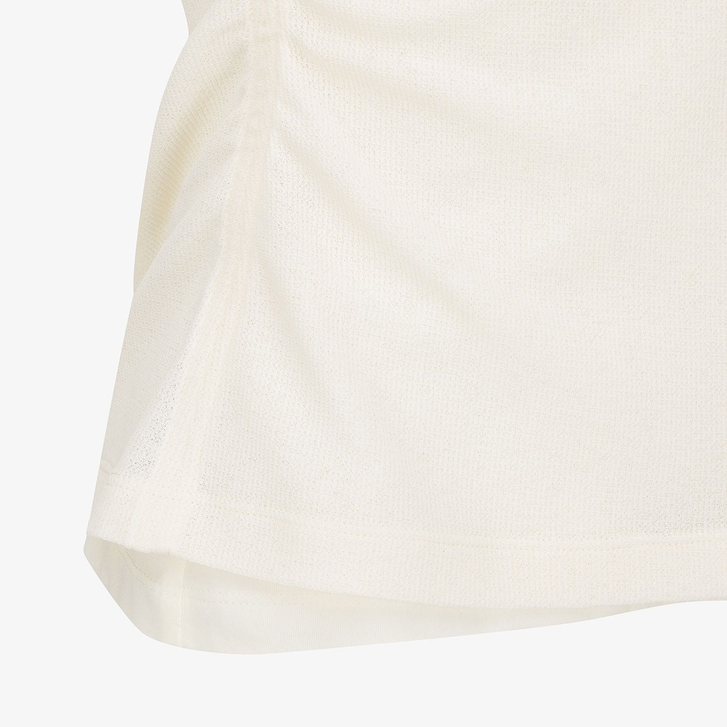 Knit-Like Sleeveless Collar T-Shirt_IV