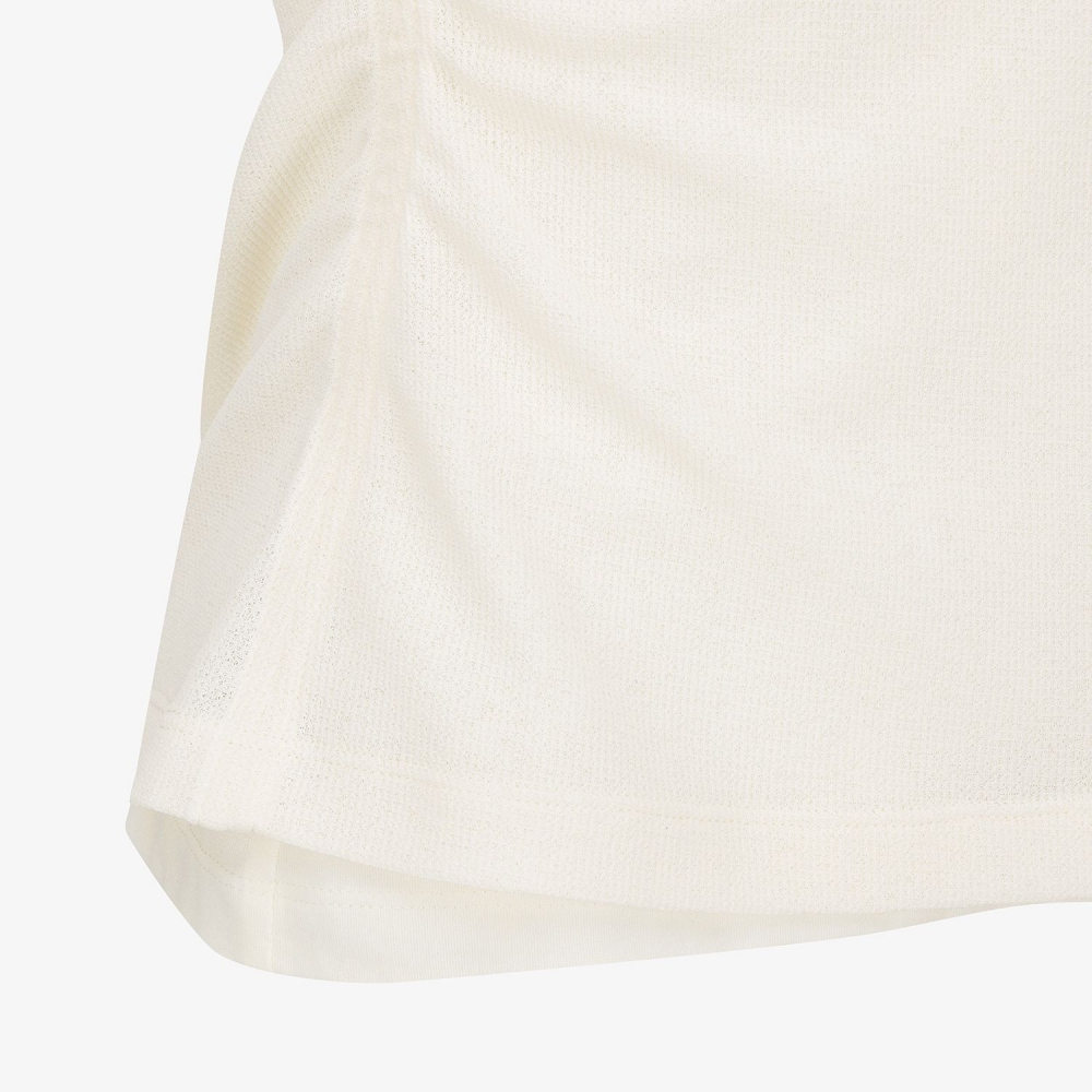 Knit-Like Sleeveless Collar T-Shirt_IV