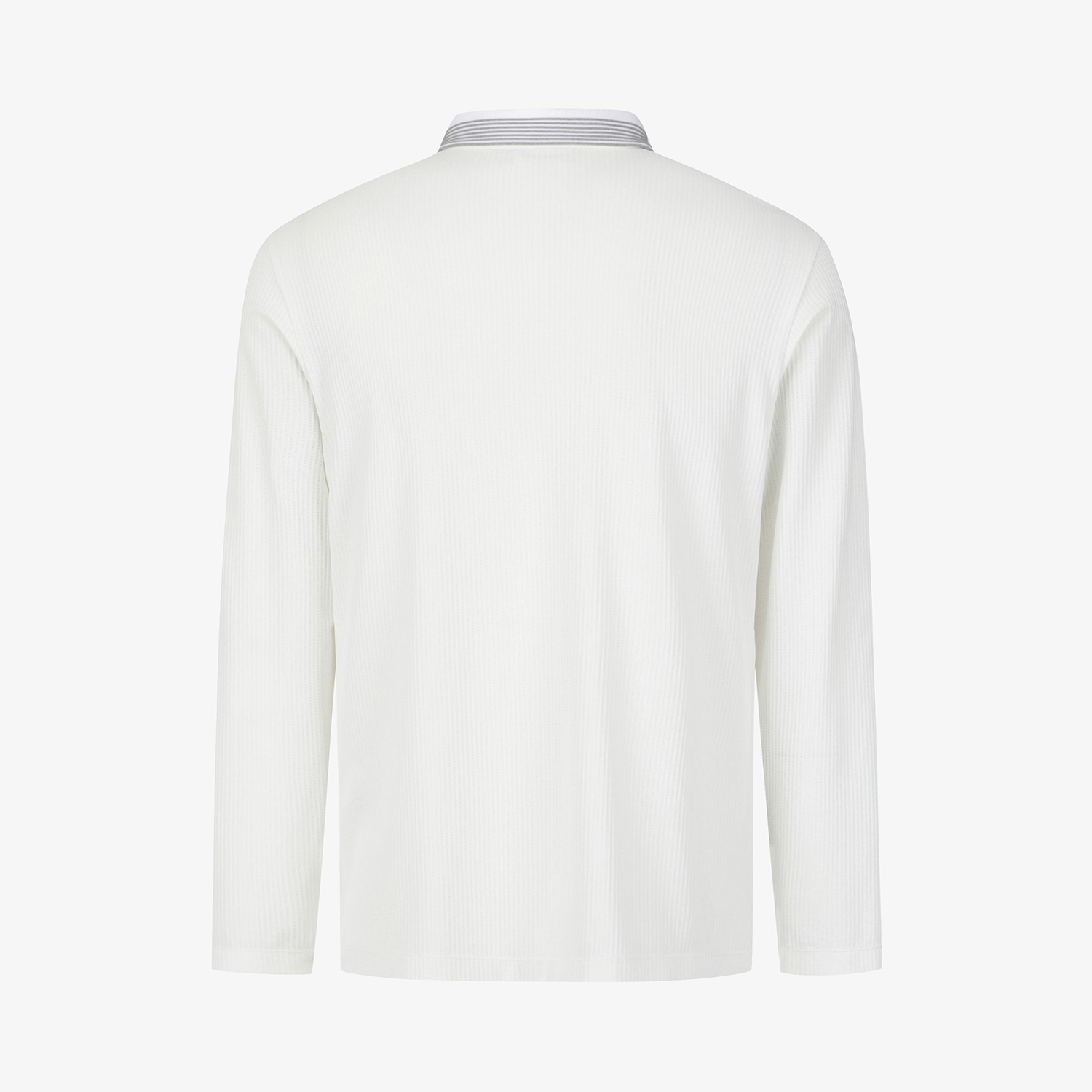 Stripe Collar Zip-Up T-Shirt_WT