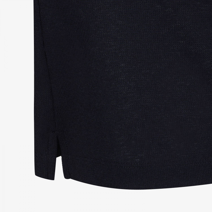 Knit-Like Collared Long-Sleeve Performance T-Shirt_NA