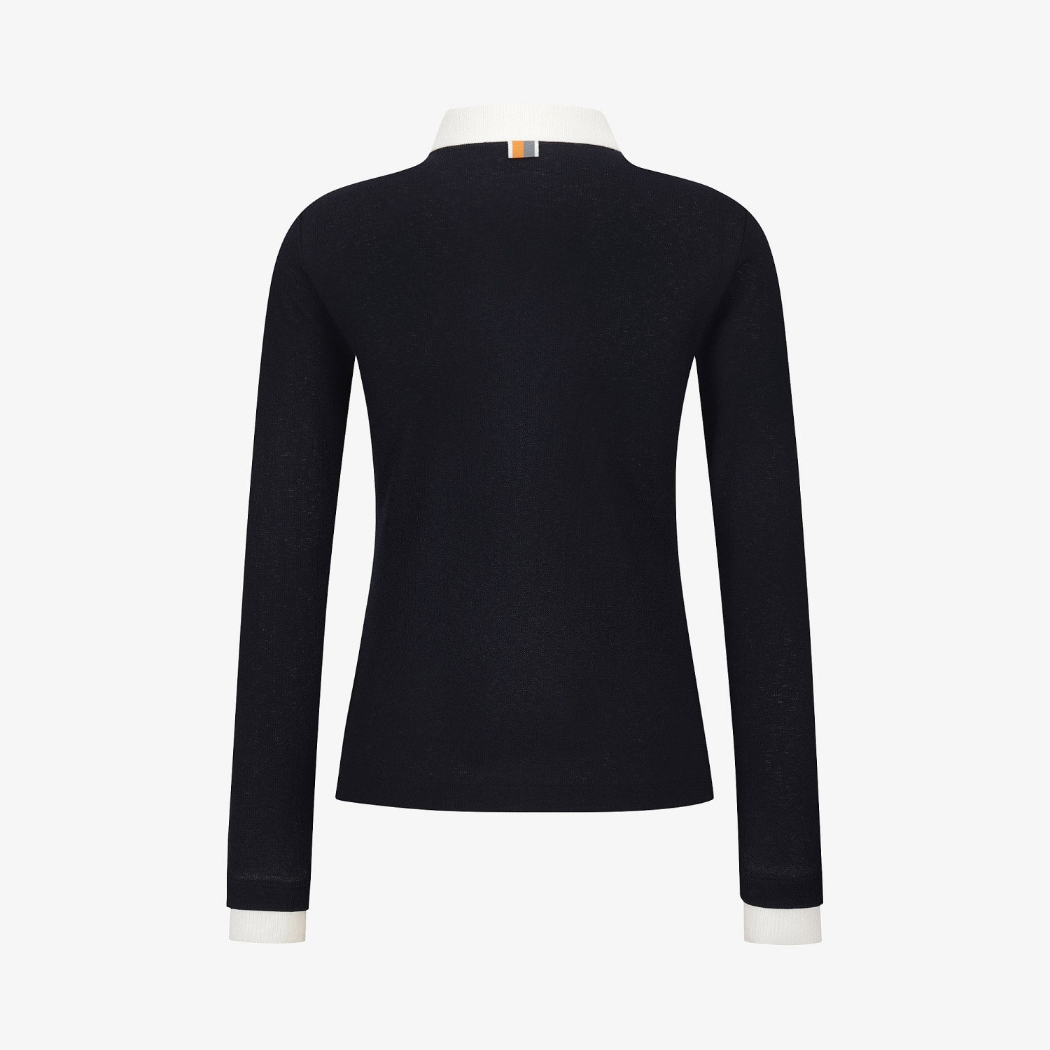 Knit-Like Collared Long-Sleeve Performance T-Shirt_NA