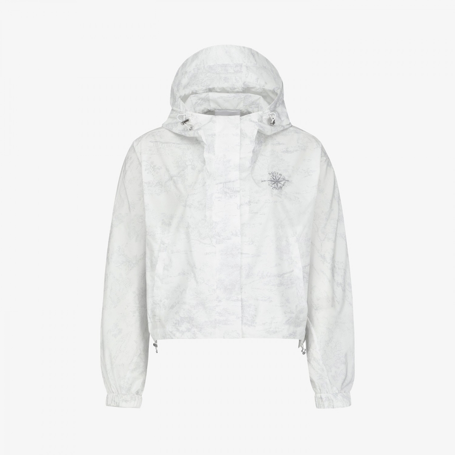 Namhae Heritage Print Cropped Hooded Jumper_LG