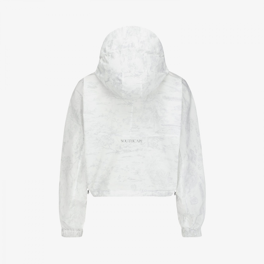 Namhae Heritage Print Cropped Hooded Jumper_LG