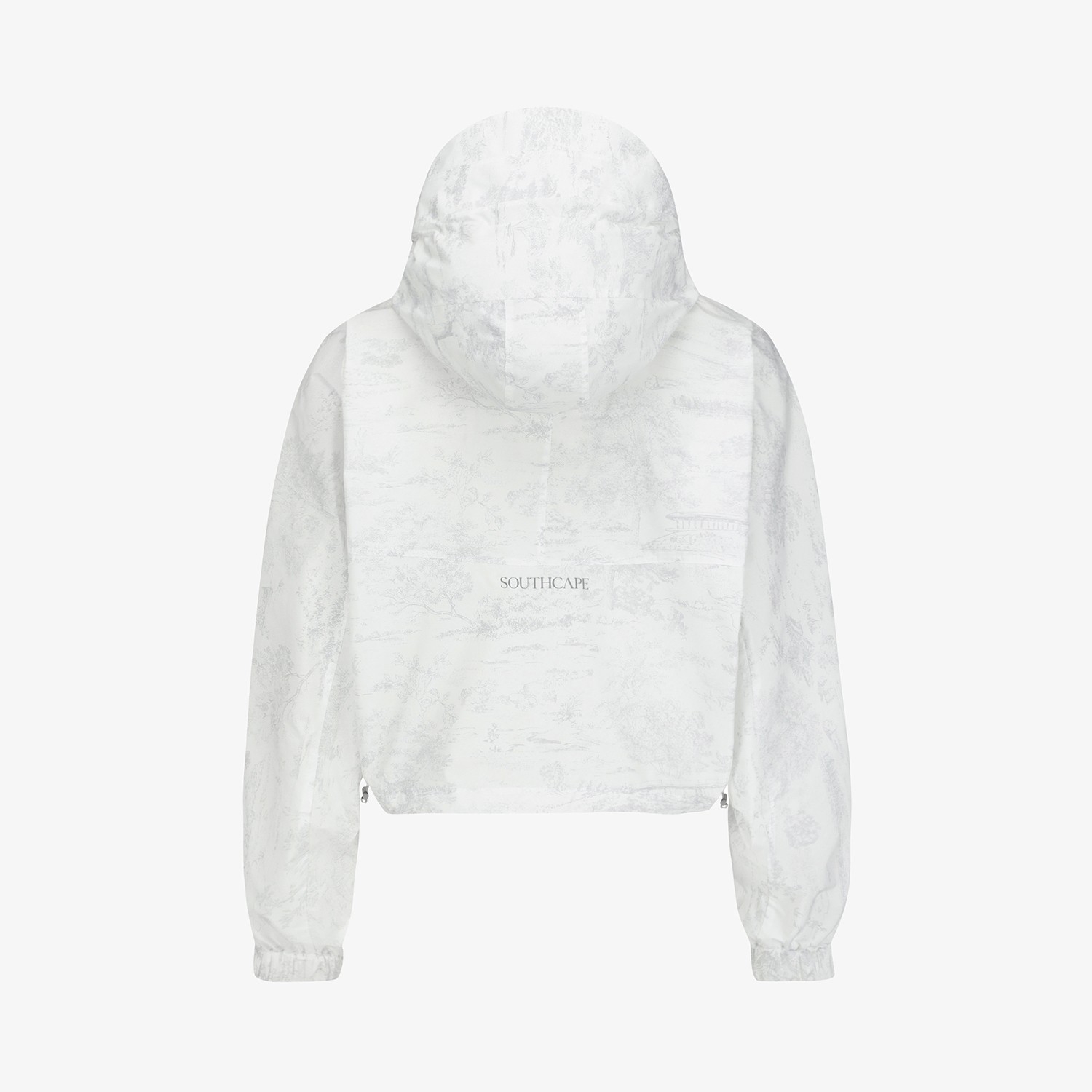 Namhae Heritage Print Cropped Hooded Jumper_LG