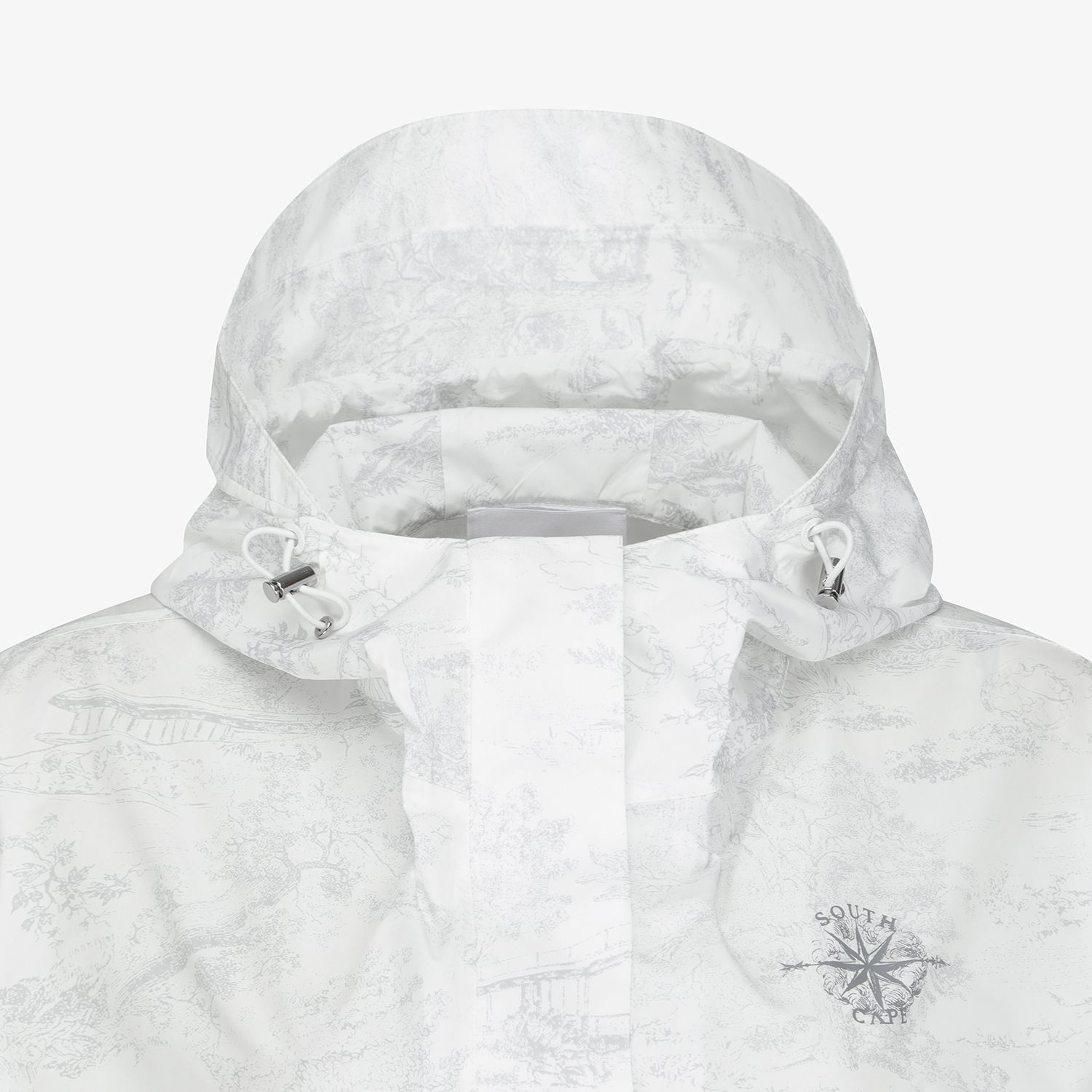 Namhae Heritage Print Cropped Hooded Jumper_LG
