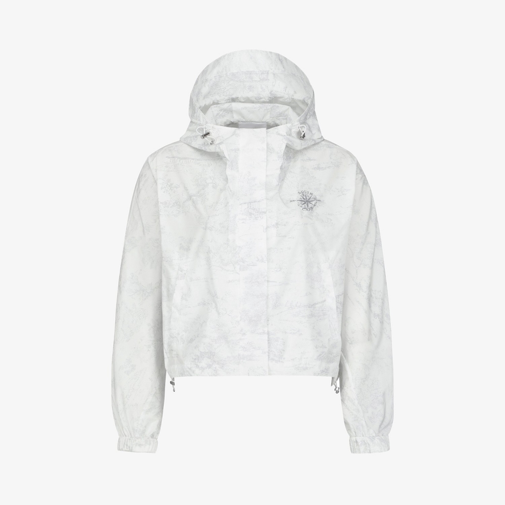 Namhae Heritage Print Cropped Hooded Jumper_LG