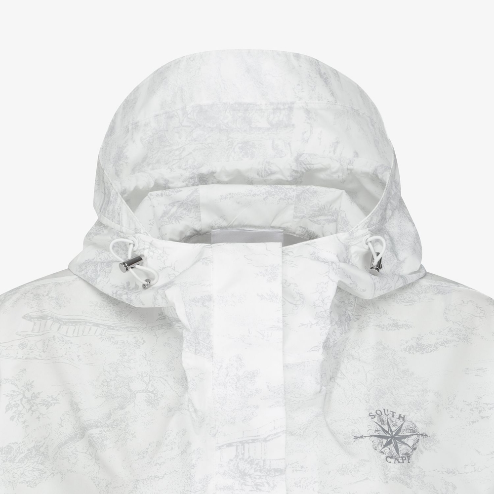Namhae Heritage Print Cropped Hooded Jumper_LG