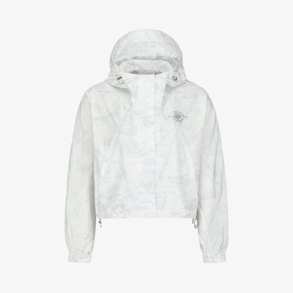 Namhae Heritage Print Cropped Hooded Jumper_LG