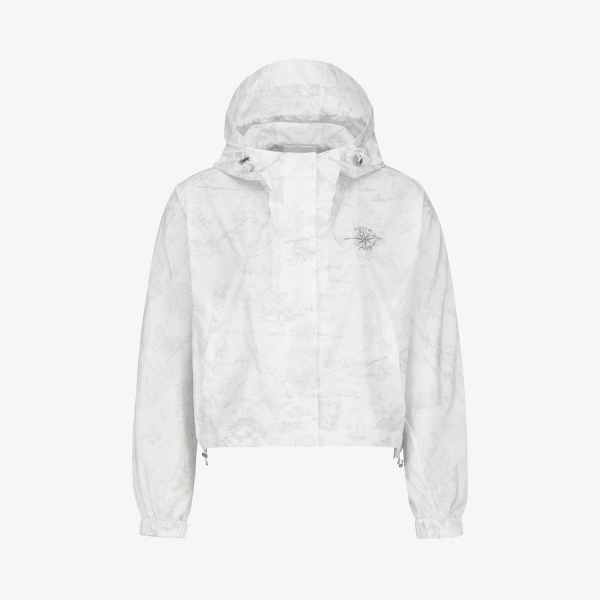 Namhae Heritage Print Cropped Hooded Jumper_LG