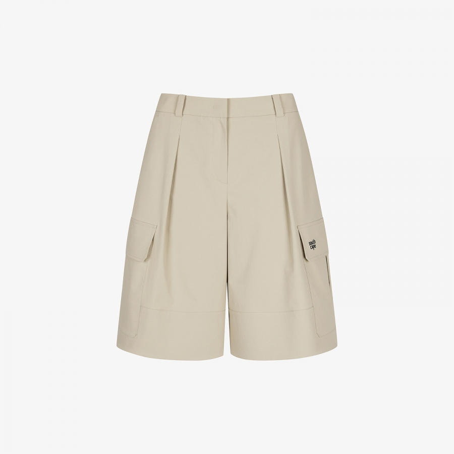Out Pocket Wide Bermuda Pants_BE