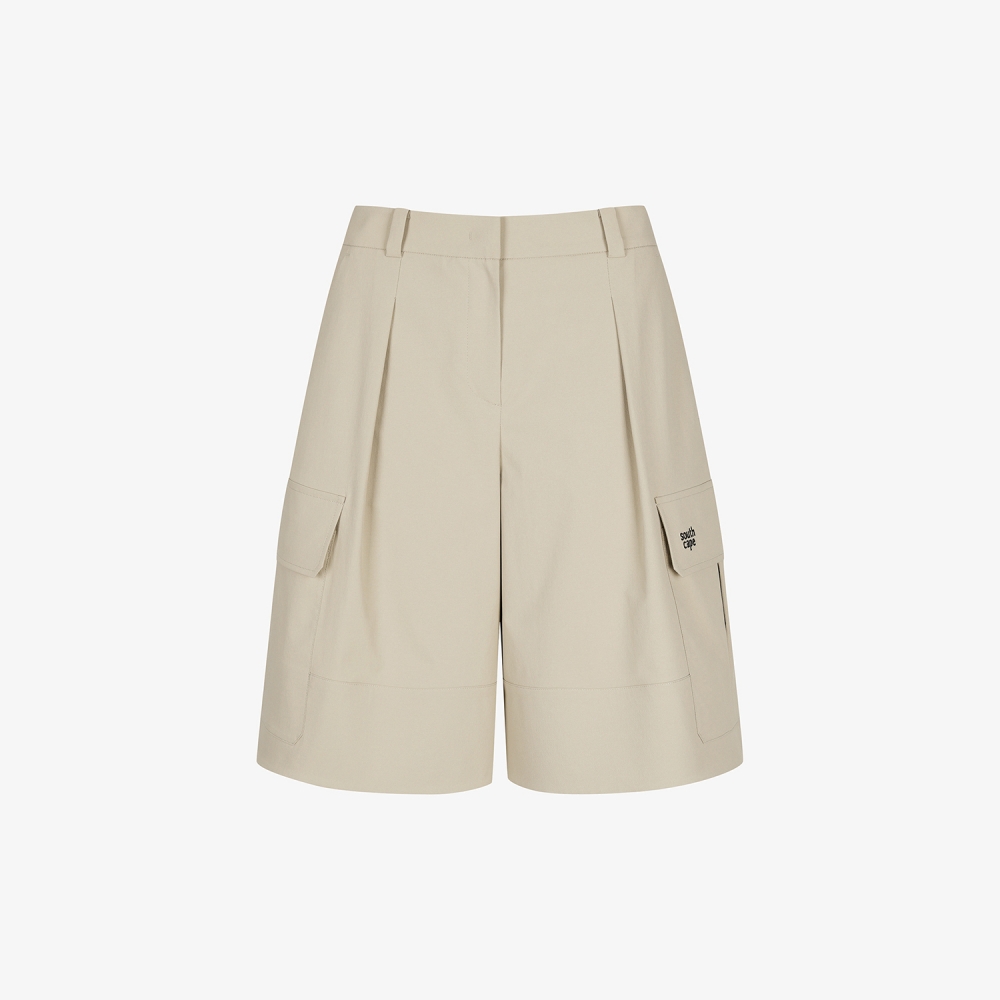 Out Pocket Wide Bermuda Pants_BE