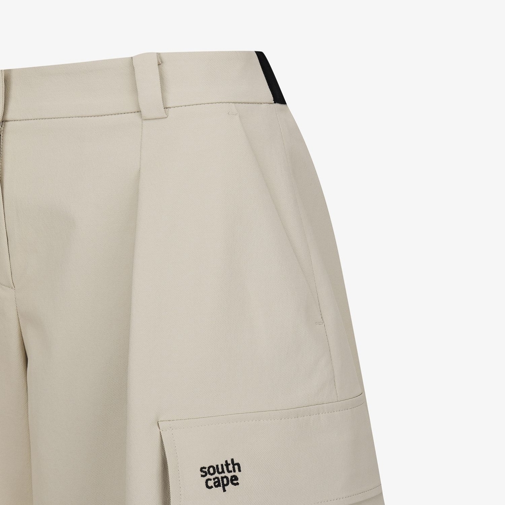 Out Pocket Wide Bermuda Pants_BE