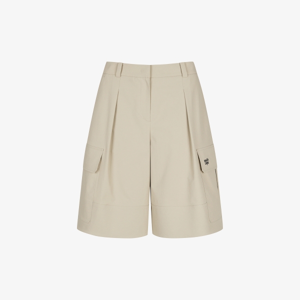 Out Pocket Wide Bermuda Pants_BE