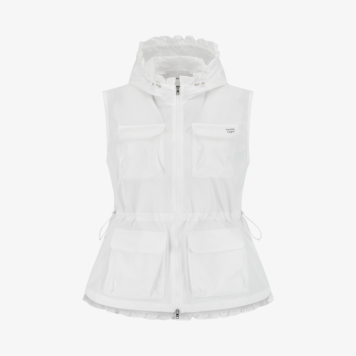 Hooded String Vest Jumper_WT