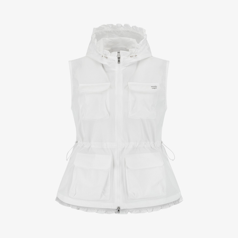 Hooded String Vest Jumper_WT