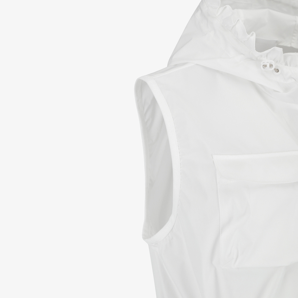 Hooded String Vest Jumper_WT