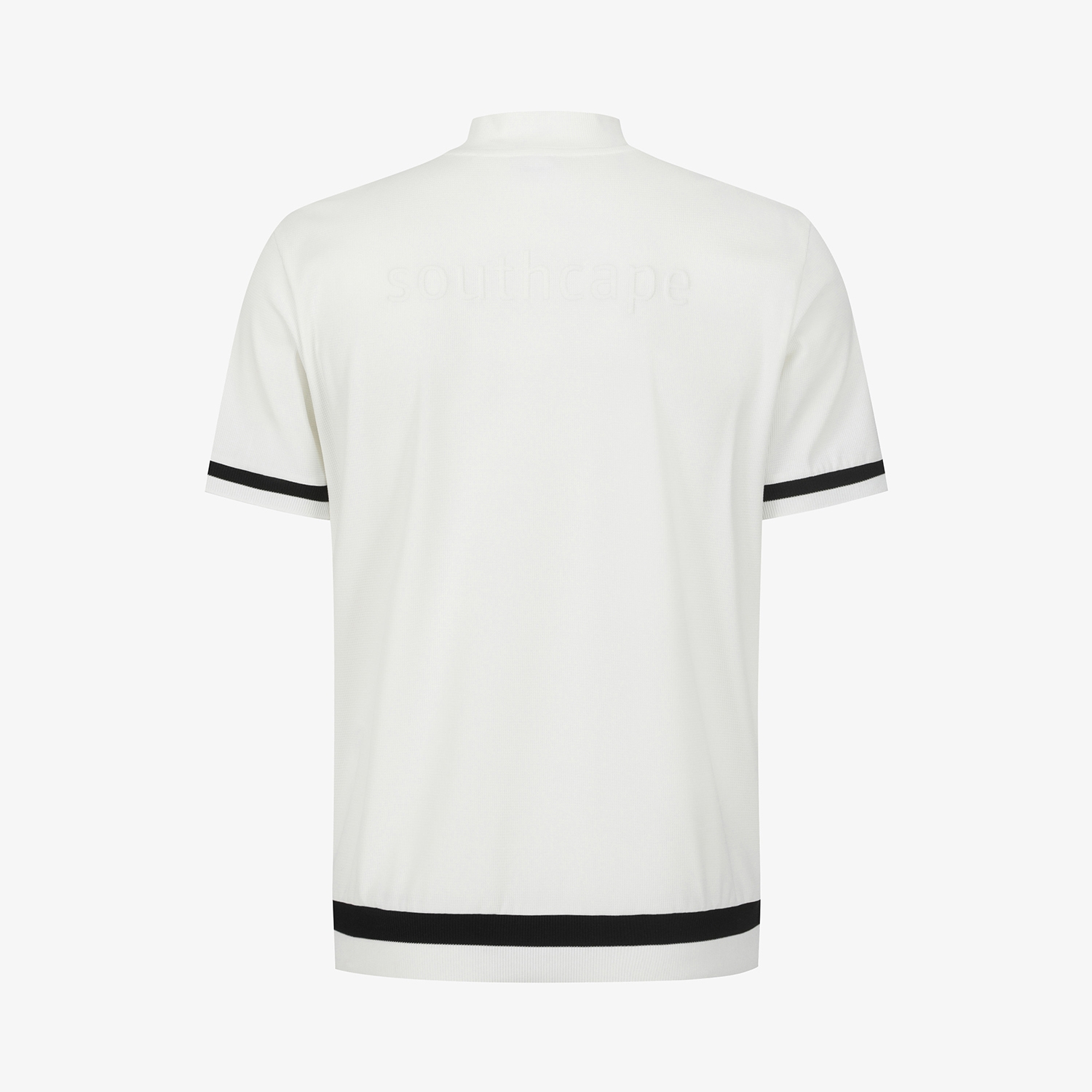 Back Logo Mock Neck T-Shirt_WT