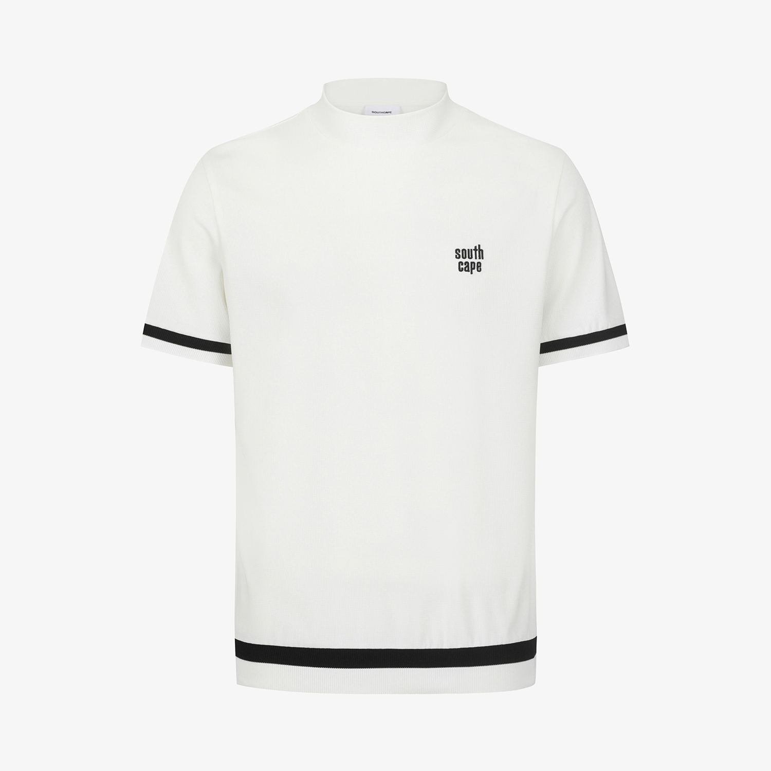 Back Logo Mock Neck T-Shirt_WT