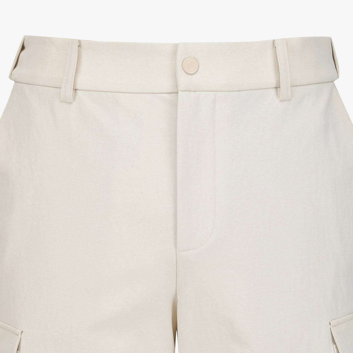 Melange Denim-Like Cargo Pants_LE