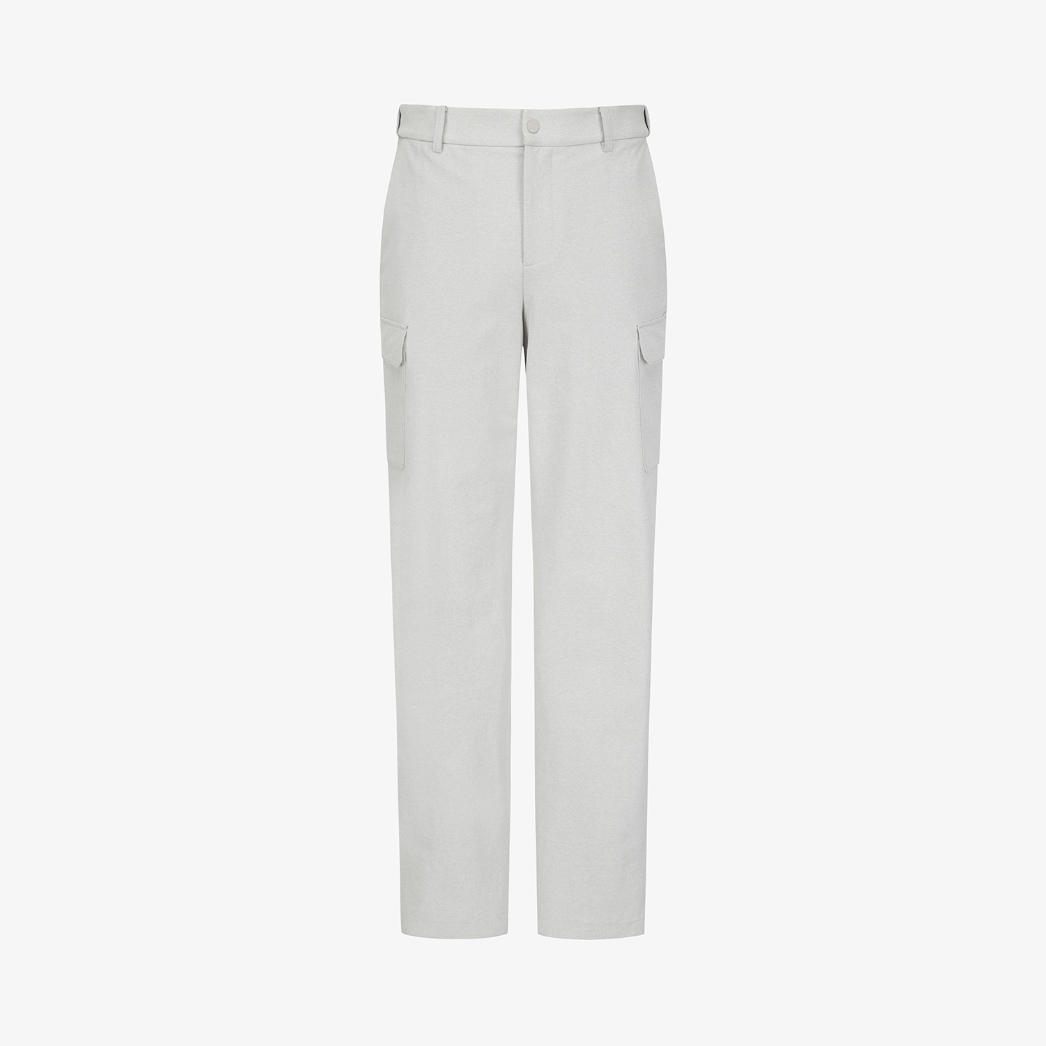 Melange Denim-Like Cargo Pants_LG
