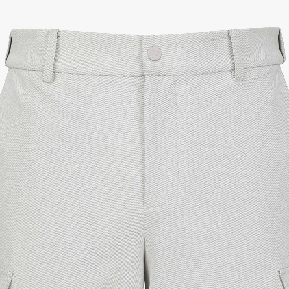 Melange Denim-Like Cargo Pants_LG