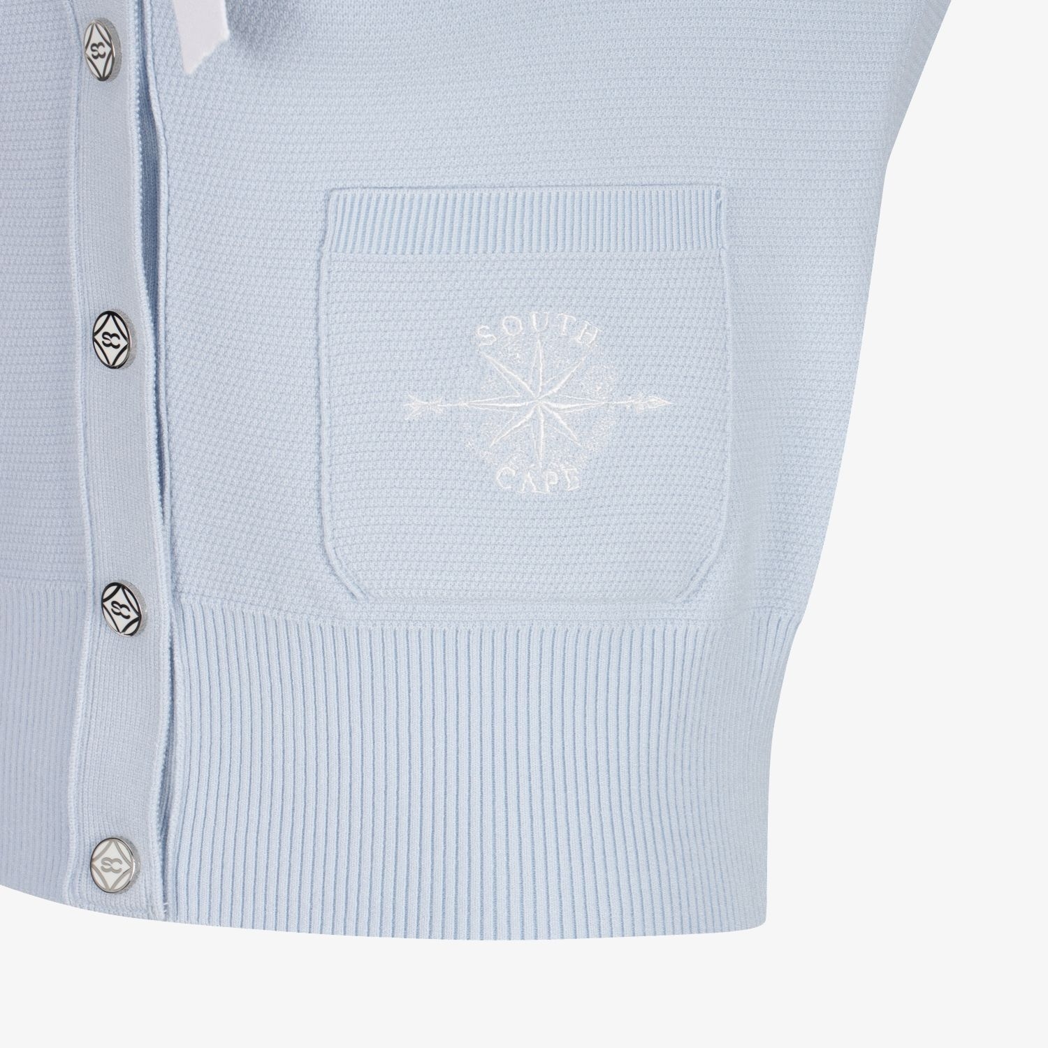 Southcross Sailor Collar Knit Cardigan_BL