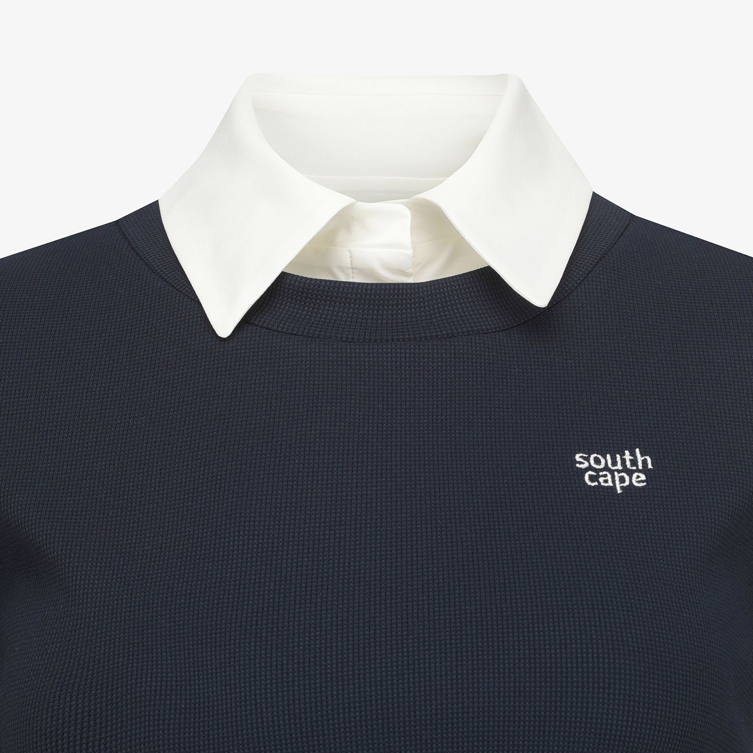 Layered Collar Half-Sleeve T-Shirt_DA