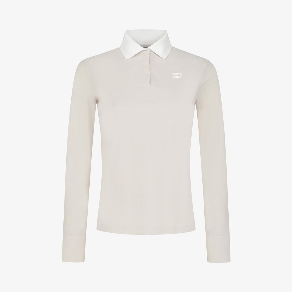 Cool Touch Collar Long Sleeve T-Shirt_SD