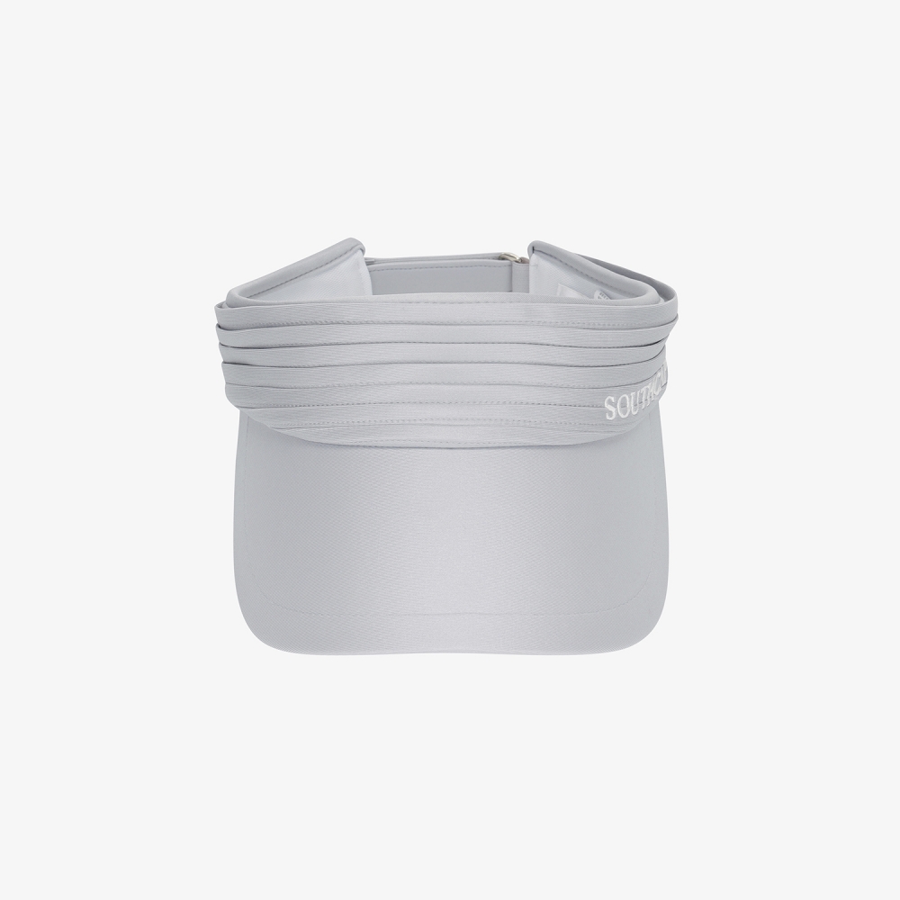 Pleated Wide-Brim Visor_LG