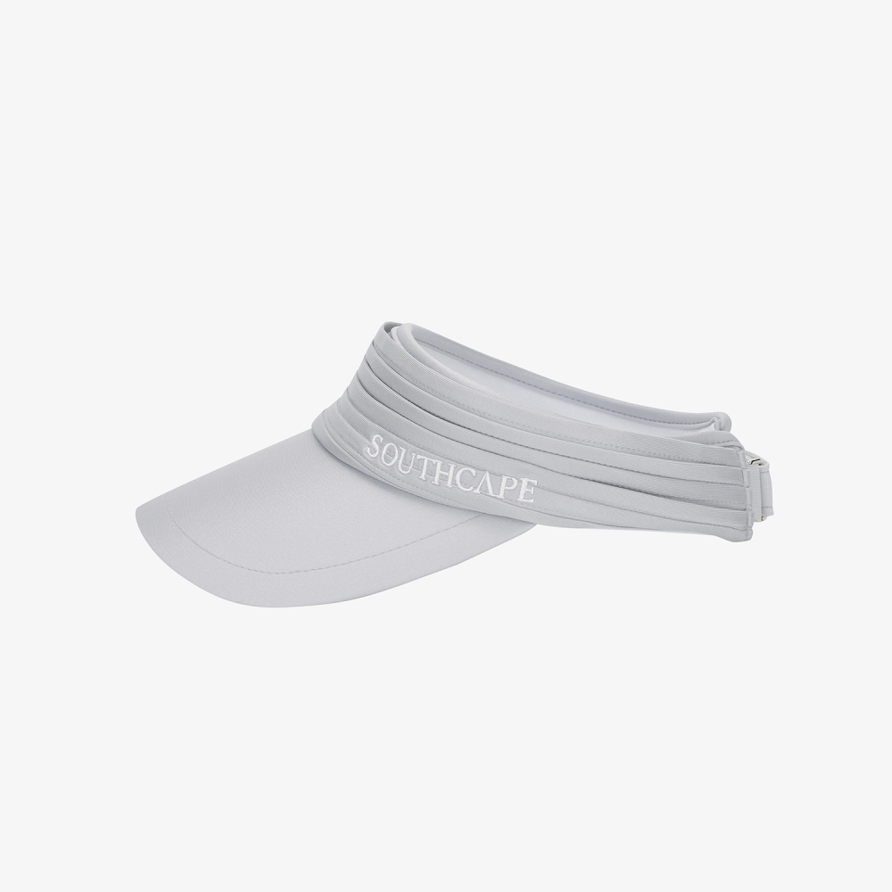 Pleated Wide-Brim Visor_LG