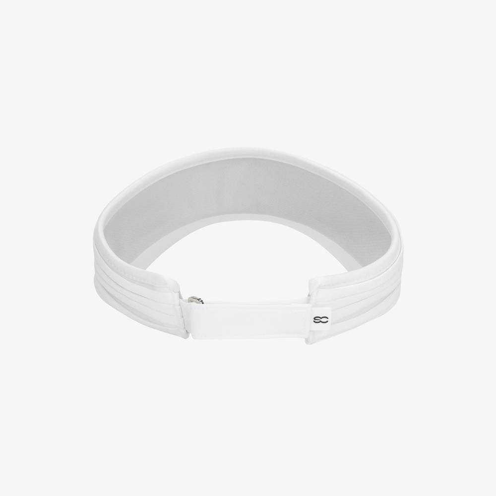 Pleated Wide-Brim Visor_WT