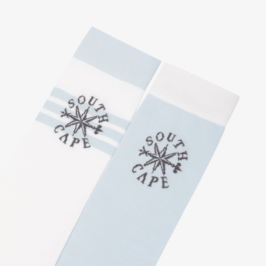 Contrast Stripe Knee-High Socks_LB