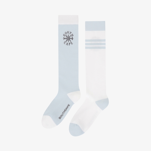 Contrast Stripe Knee-High Socks_LB