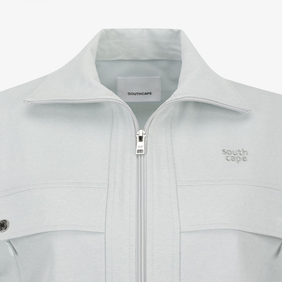 Blossom Pattern Hooded Zip-Up Jumper_LB