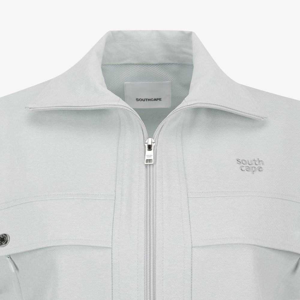 Blossom Pattern Hooded Zip-Up Jumper_LB