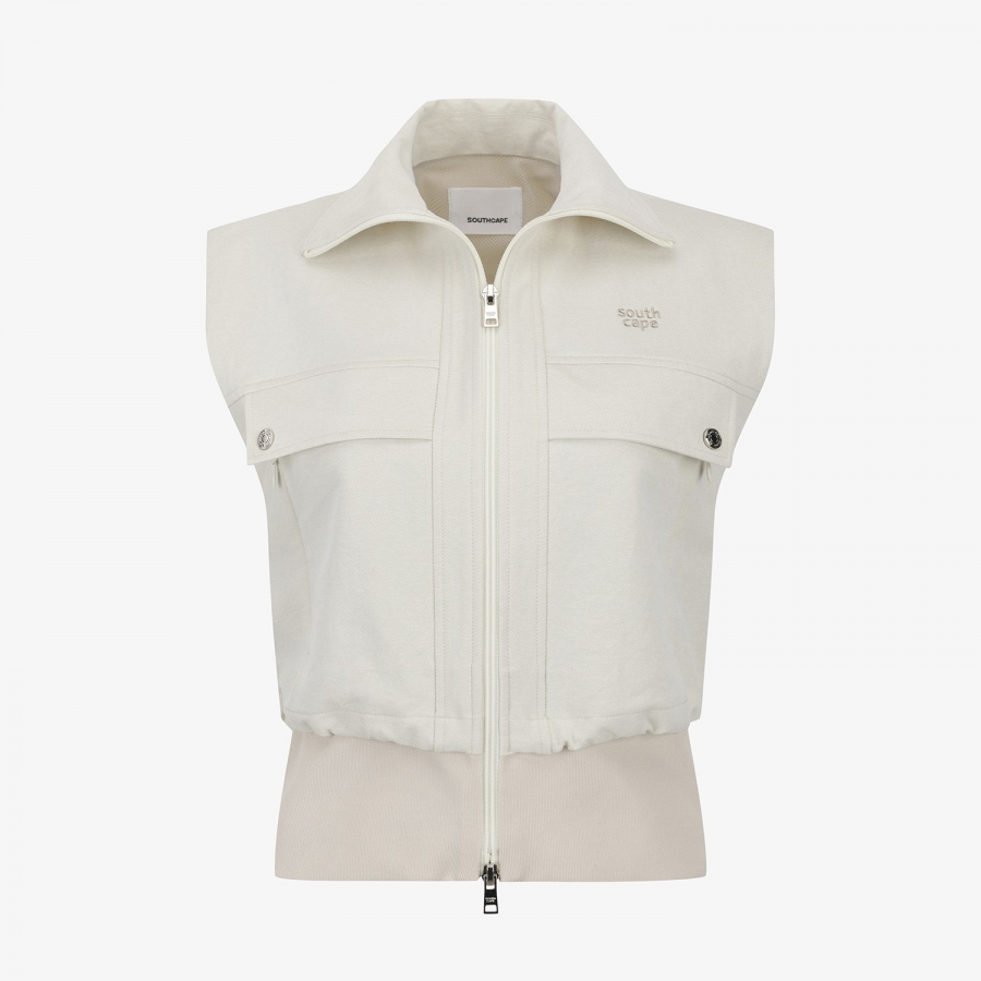 Blossom Pattern Hooded Zip-Up Jumper_LE