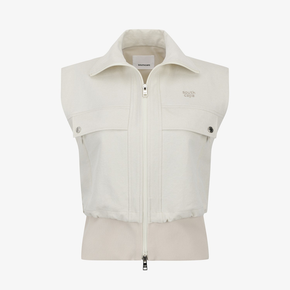 Blossom Pattern Hooded Zip-Up Jumper_LE