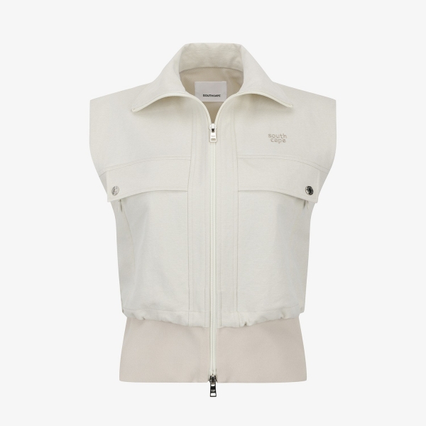 Blossom Pattern Hooded Zip-Up Jumper_LE