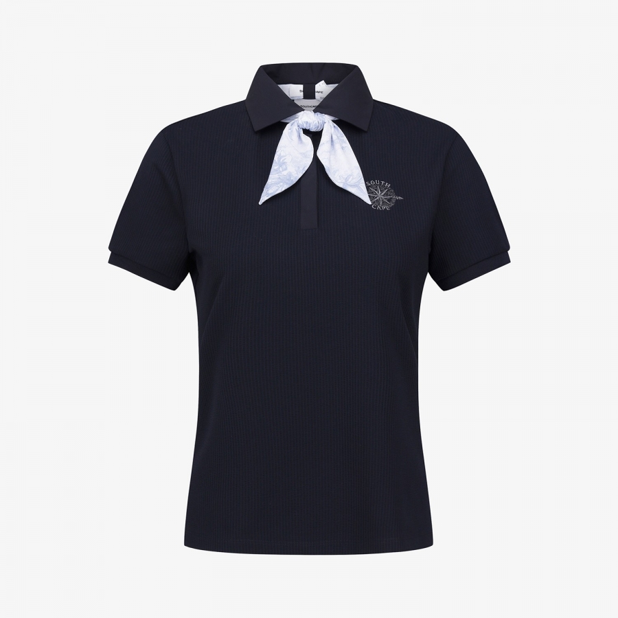 Southcross Scarf-Point Seersucker Collar T-Shirt_NA