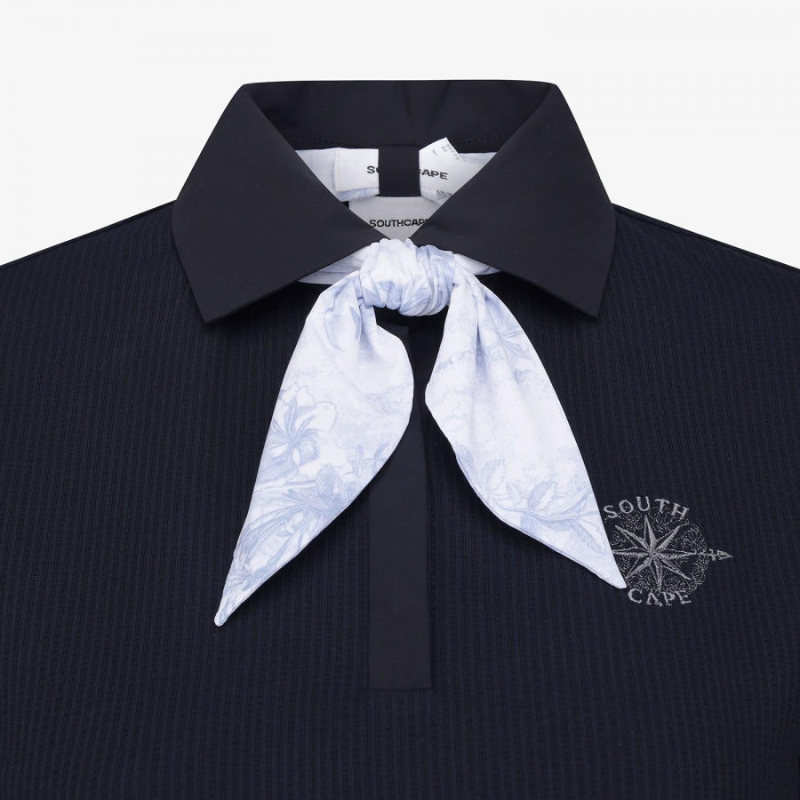 Southcross Scarf-Point Seersucker Collar T-Shirt_NA