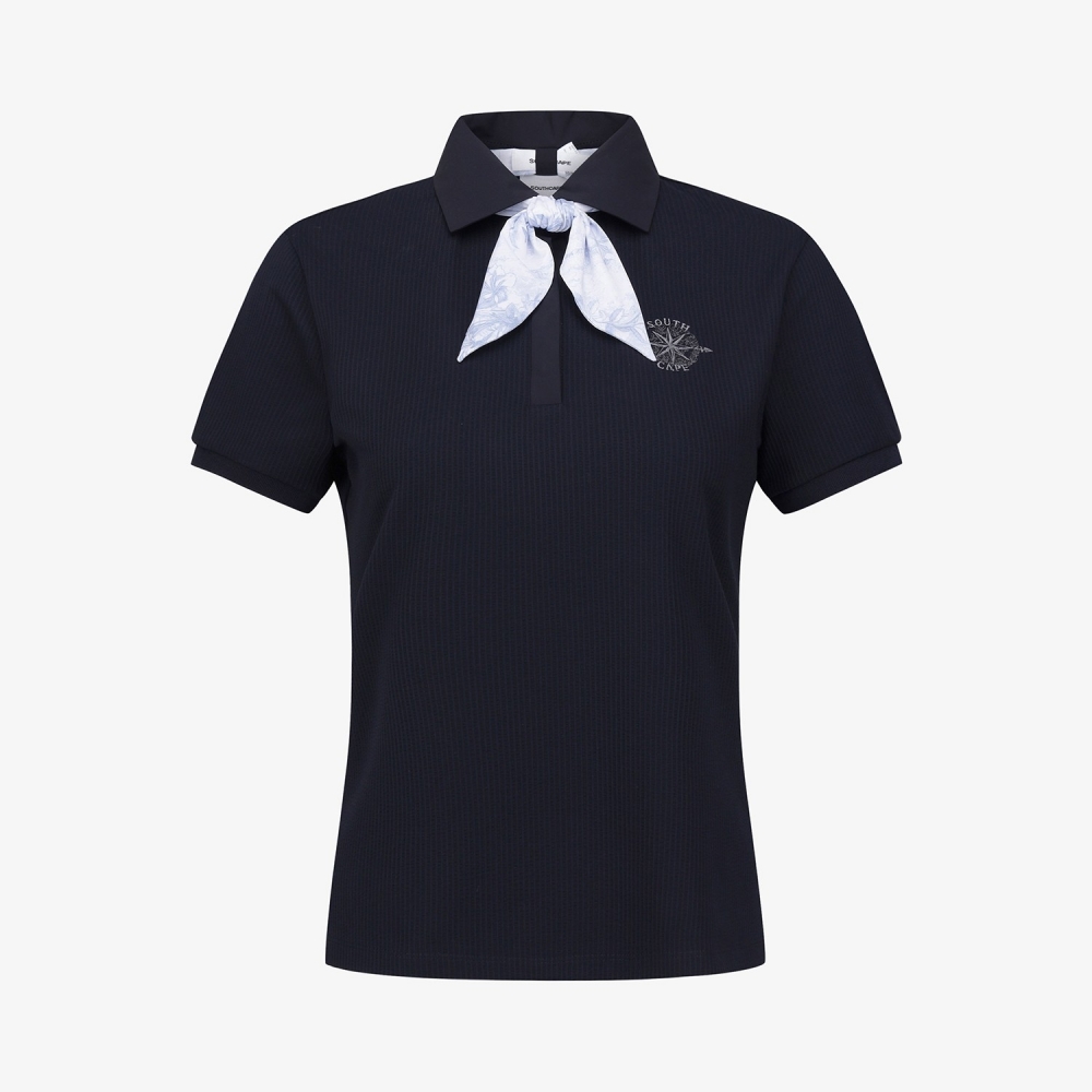 Southcross Scarf-Point Seersucker Collar T-Shirt_NA