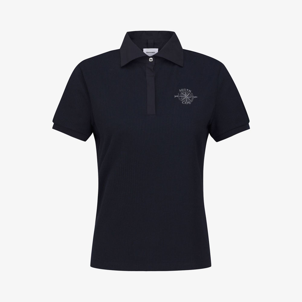 Southcross Scarf-Point Seersucker Collar T-Shirt_NA