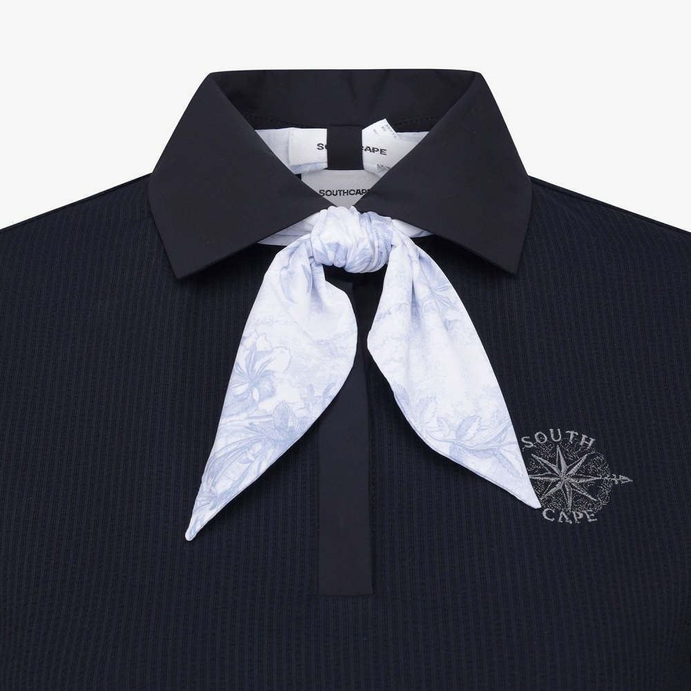 Southcross Scarf-Point Seersucker Collar T-Shirt_NA