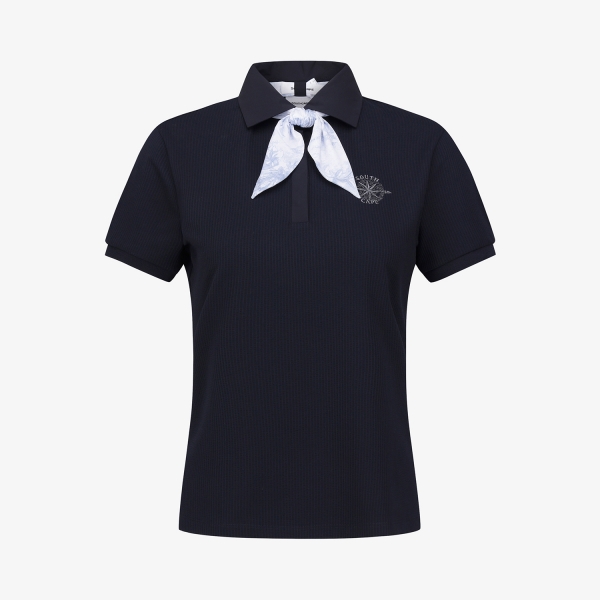 Southcross Scarf-Point Seersucker Collar T-Shirt_NA