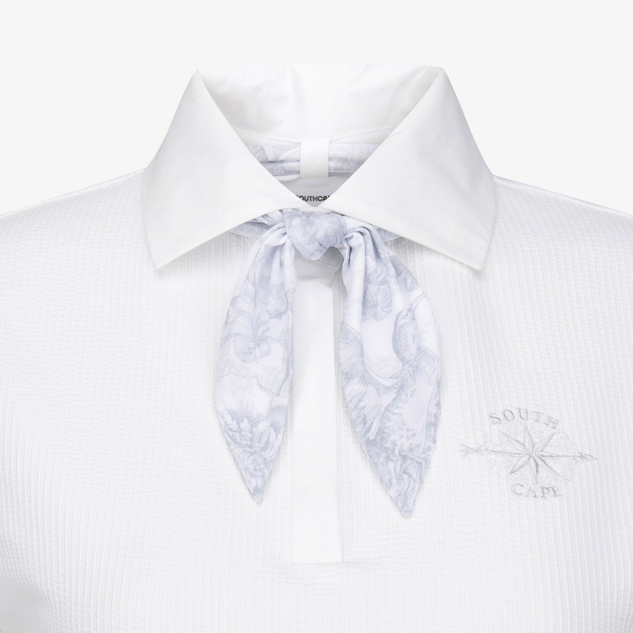 Southcross Scarf-Point Seersucker Collar T-Shirt_WT