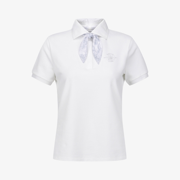 Southcross Scarf-Point Seersucker Collar T-Shirt_WT